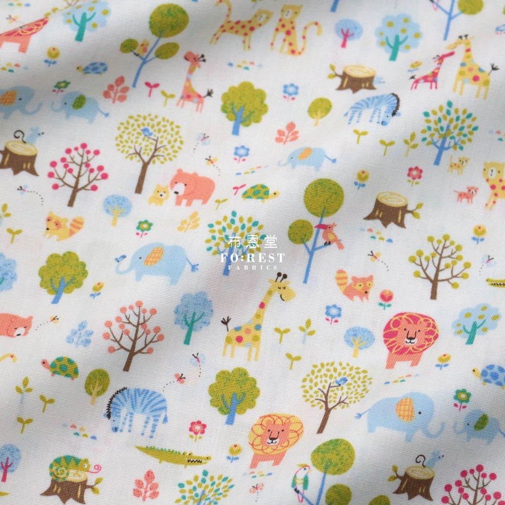 Cotton - Little Forest Fabric Natural Cotton