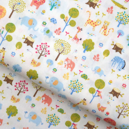 Cotton - Little Forest Fabric Natural Cotton