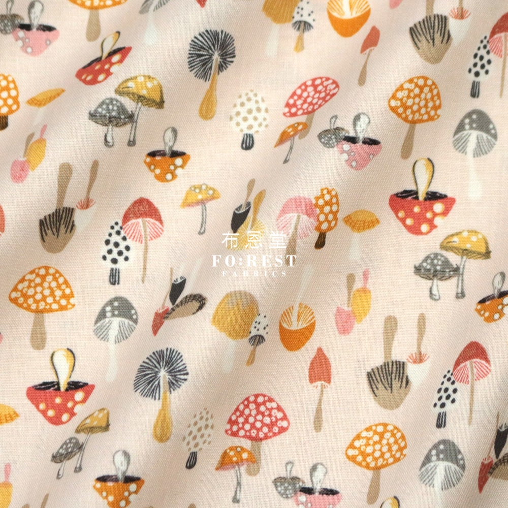 Cotton - Little Mushrooms Fabric