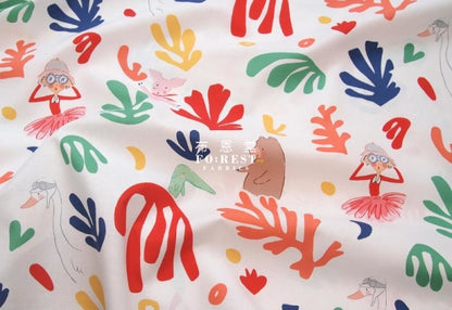 cotton - Lola LOVES MATISSE fabric - forest-fabric
