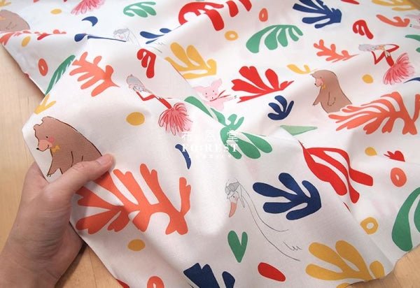 cotton - Lola LOVES MATISSE fabric - FO:REST Fabric 布恩堂Liberty fabrictana lawnjapanese fabricykk zipper