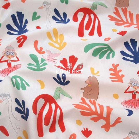 cotton - Lola LOVES MATISSE fabric - FO:REST Fabric 布恩堂Liberty fabrictana lawnjapanese fabricykk zipper