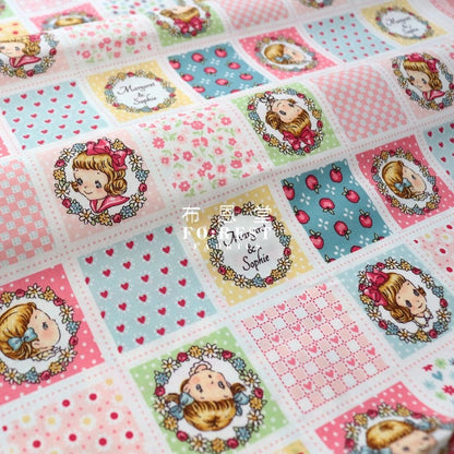 cotton - Lovely Girls - Border fabric - FO:REST Fabric 布恩堂Liberty fabrictana lawnjapanese fabricykk zipper