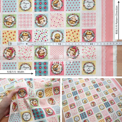 cotton - Lovely Girls - Border fabric - FO:REST Fabric 布恩堂Liberty fabrictana lawnjapanese fabricykk zipper