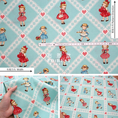 cotton - Lovely Girls fabric - FO:REST Fabric 布恩堂Liberty fabrictana lawnjapanese fabricykk zipper