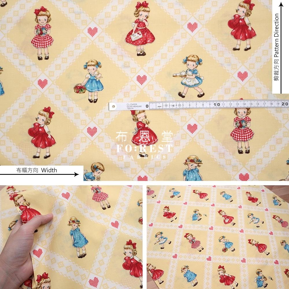 cotton - Lovely Girls fabric - FO:REST Fabric 布恩堂Liberty fabrictana lawnjapanese fabricykk zipper