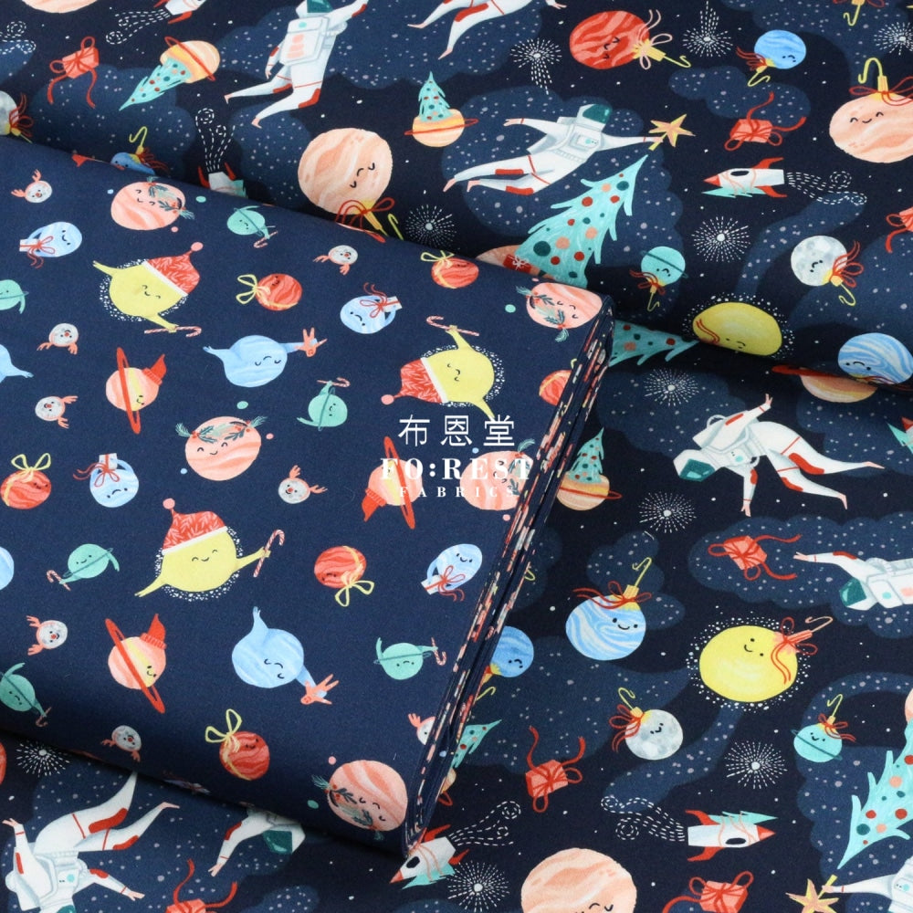 Cotton - Merry Spacemas Fabric