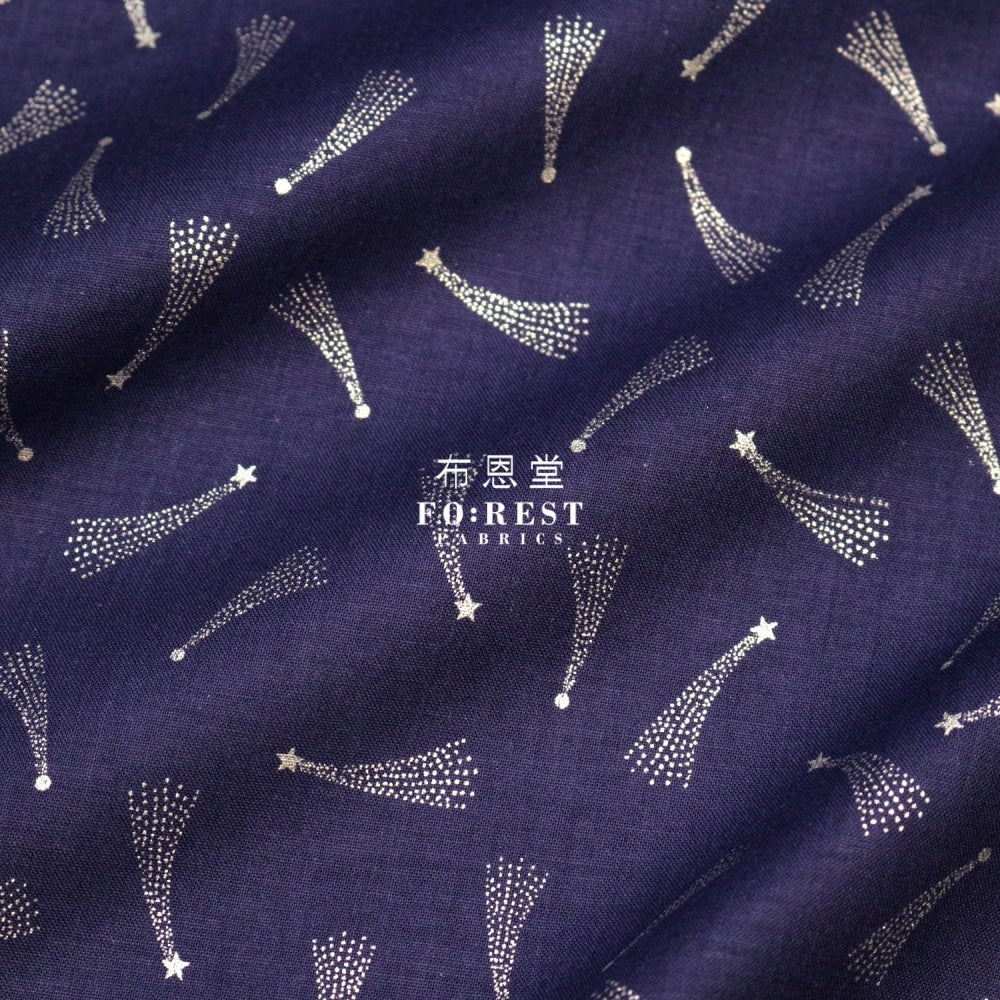 cotton - Meteor with metallic fabric - FO:REST Fabric 布恩堂Liberty fabrictana lawnjapanese fabricykk zipper