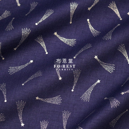 cotton - Meteor with metallic fabric - FO:REST Fabric 布恩堂Liberty fabrictana lawnjapanese fabricykk zipper