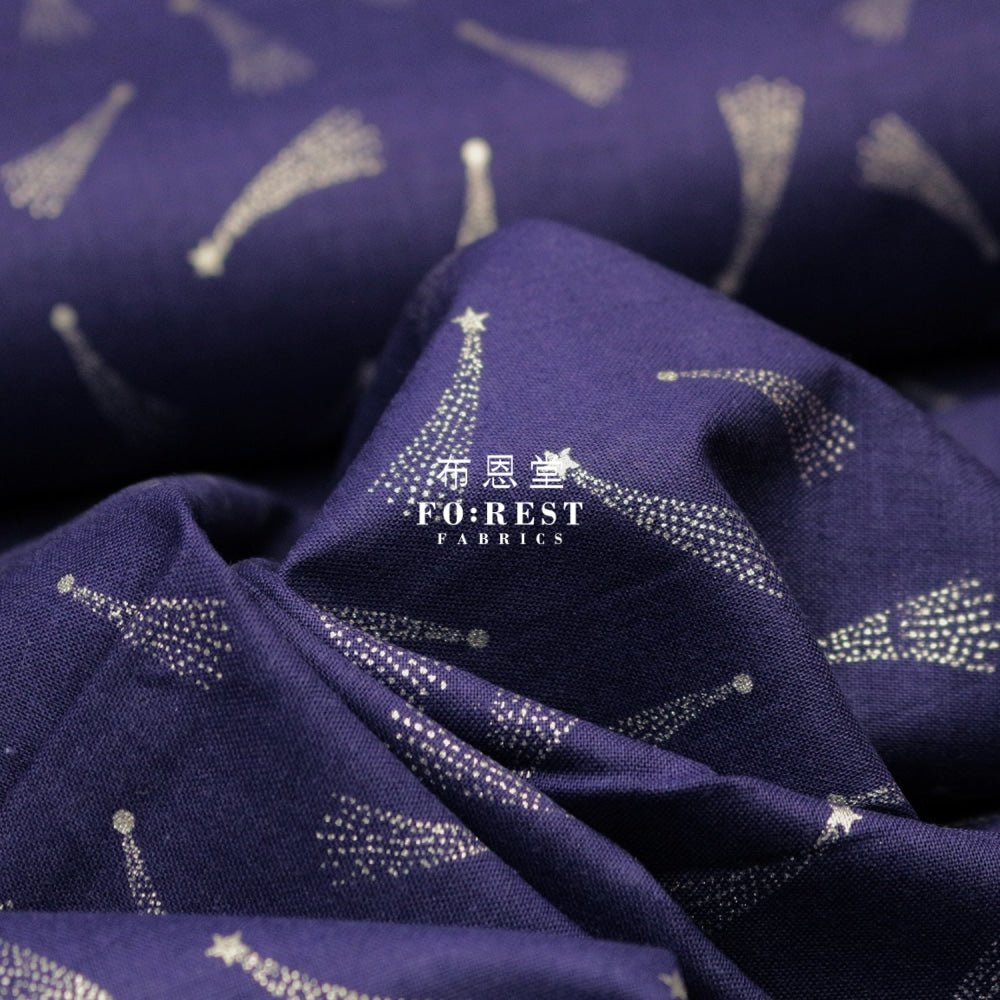 cotton - Meteor with metallic fabric - FO:REST Fabric 布恩堂Liberty fabrictana lawnjapanese fabricykk zipper