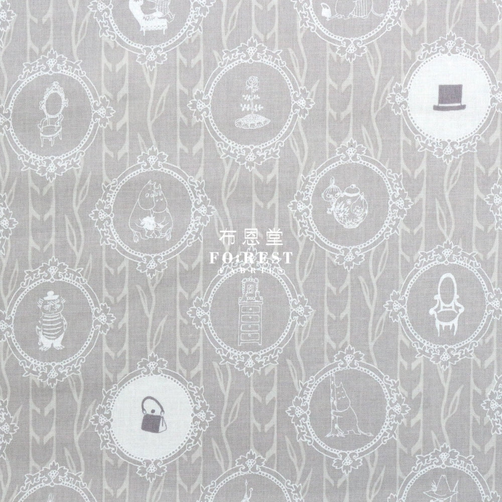 Cotton - Moomin Memory Fabric Gray(Member)
