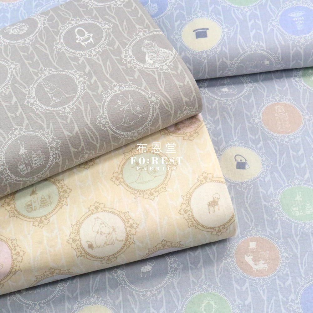 cotton - Moomin Memory fabric LT.Purple (member) - FO:REST Fabric 布恩堂Liberty fabrictana lawnjapanese fabricykk zipper