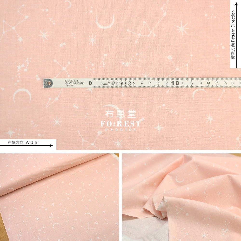 cotton - Moonilt fabric Pink - FO:REST Fabric 布恩堂Liberty fabrictana lawnjapanese fabricykk zipper