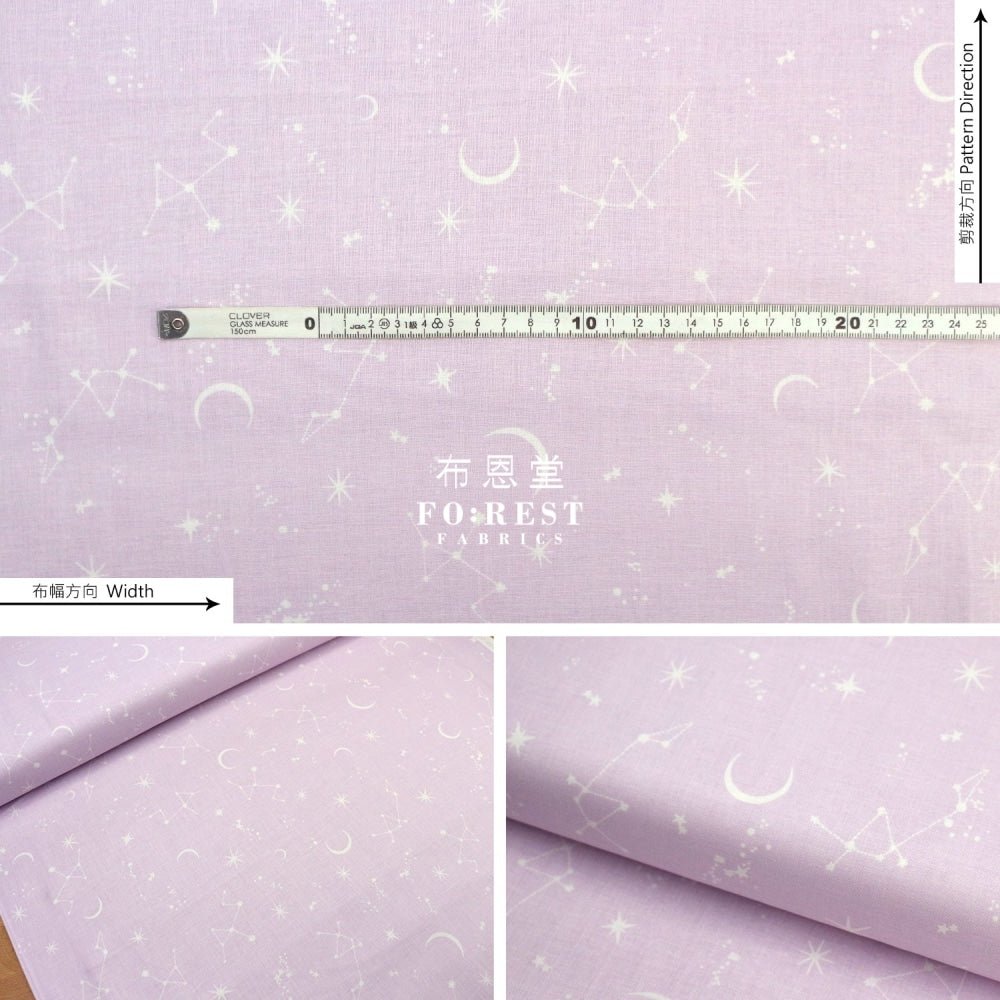 cotton - Moonilt fabric Purple - FO:REST Fabric 布恩堂Liberty fabrictana lawnjapanese fabricykk zipper