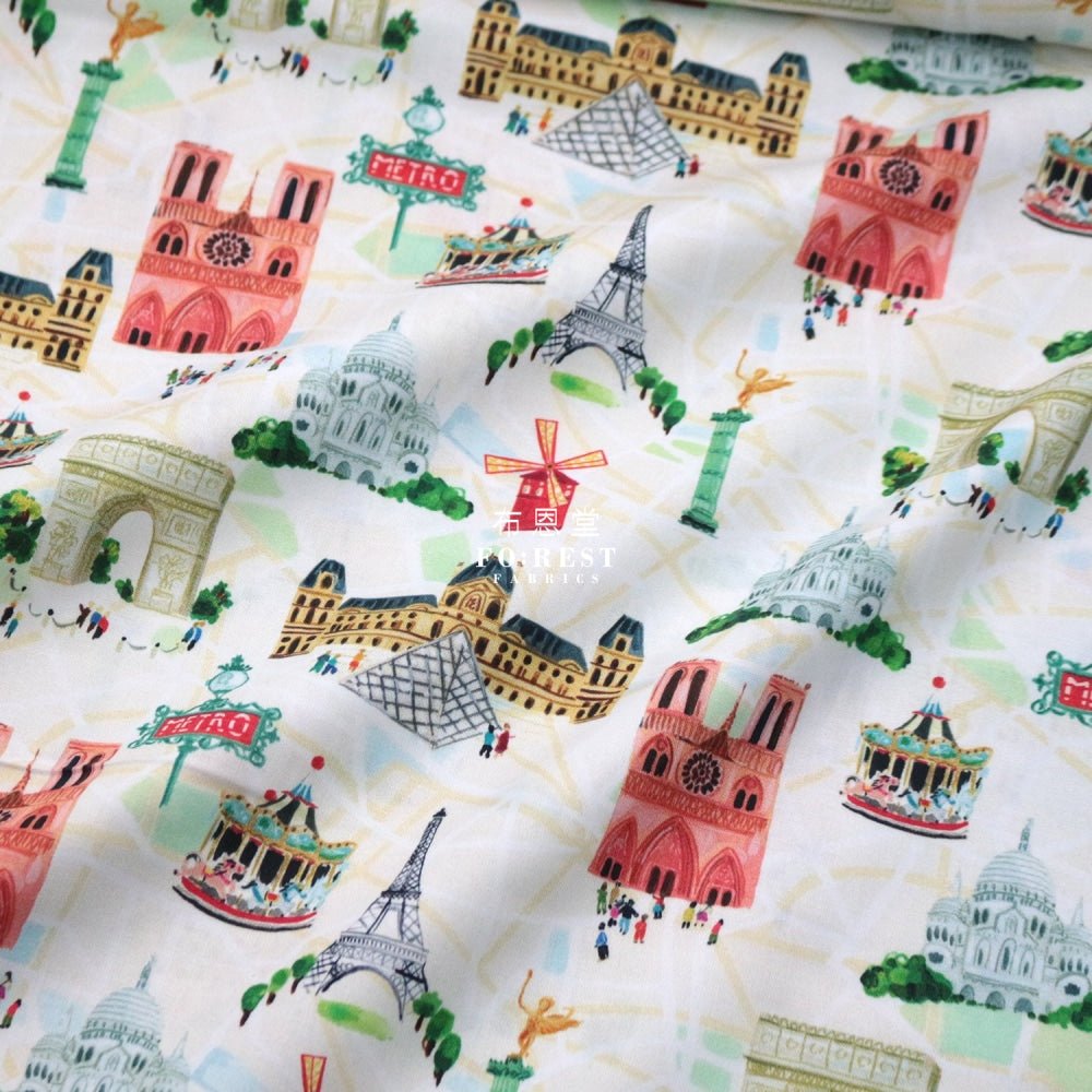 cotton - MY FRENCH fabric - FO:REST Fabric 布恩堂Liberty fabrictana lawnjapanese fabricykk zipper