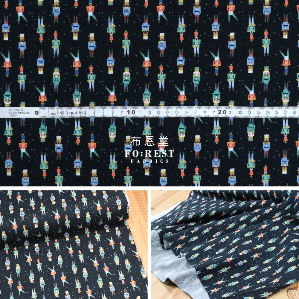 cotton - Nutcracker Phantom fabric - FO:REST Fabric 布恩堂Liberty fabrictana lawnjapanese fabricykk zipper