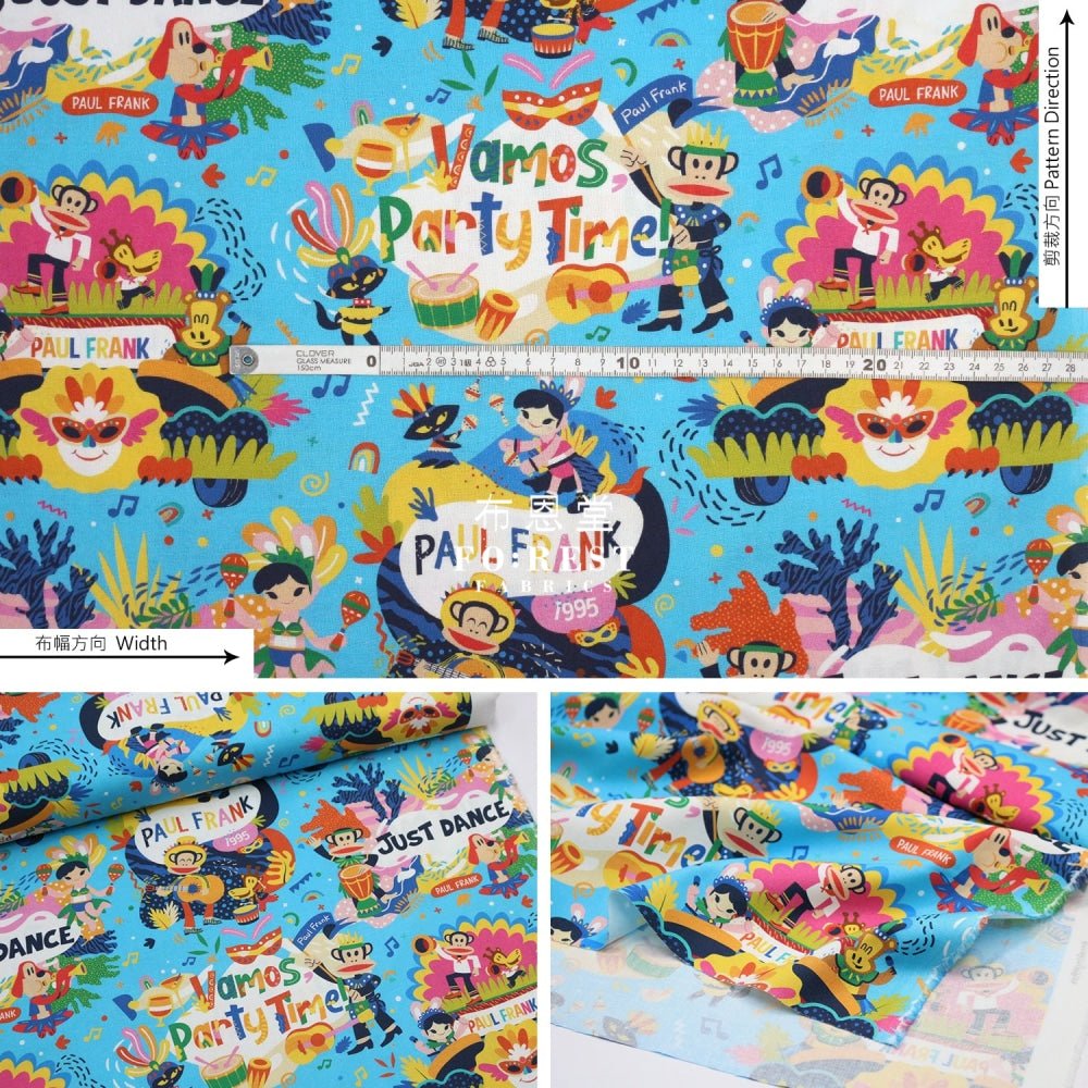 cotton - Paul Frank Carnival Allover fabric - FO:REST Fabric 布恩堂Liberty fabrictana lawnjapanese fabricykk zipper