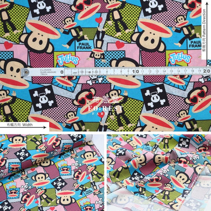 cotton - Paul Frank Comics fabric MIX - FO:REST Fabric 布恩堂Liberty fabrictana lawnjapanese fabricykk zipper