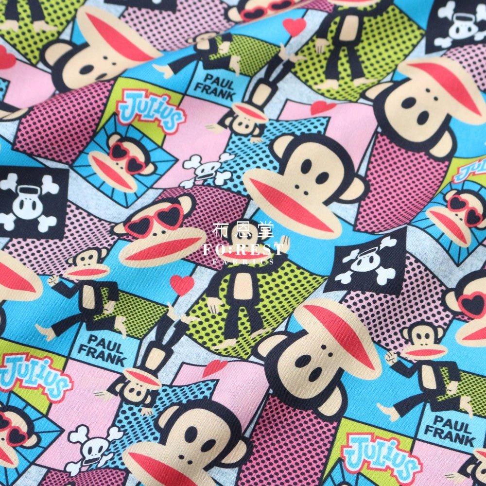 cotton - Paul Frank Comics fabric MIX - FO:REST Fabric 布恩堂Liberty fabrictana lawnjapanese fabricykk zipper