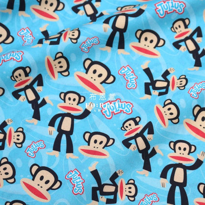 cotton - Paul Frank Tone on One fabric AQUA - FO:REST Fabric 布恩堂Liberty fabrictana lawnjapanese fabricykk zipper