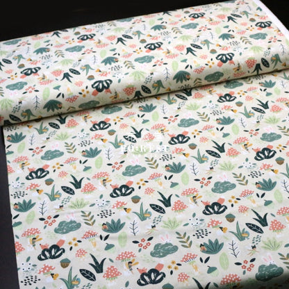 cotton - Peekaboo fabric - FO:REST Fabric 布恩堂Liberty fabrictana lawnjapanese fabricykk zipper