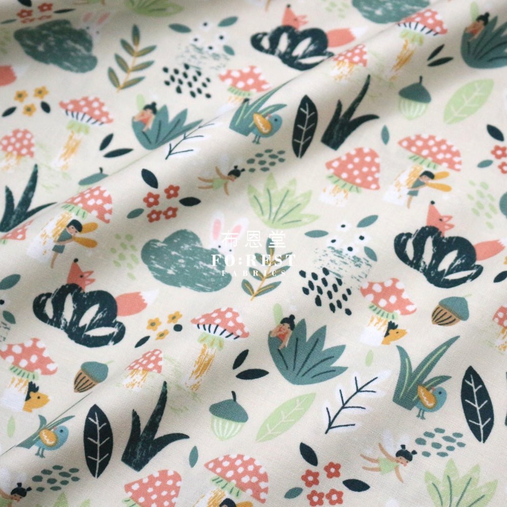 cotton - Peekaboo fabric - FO:REST Fabric 布恩堂Liberty fabrictana lawnjapanese fabricykk zipper