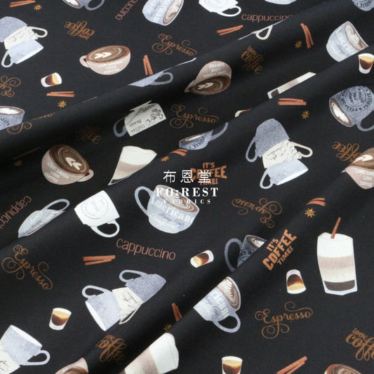 Cotton - Perk Me Up Coffee Fabric