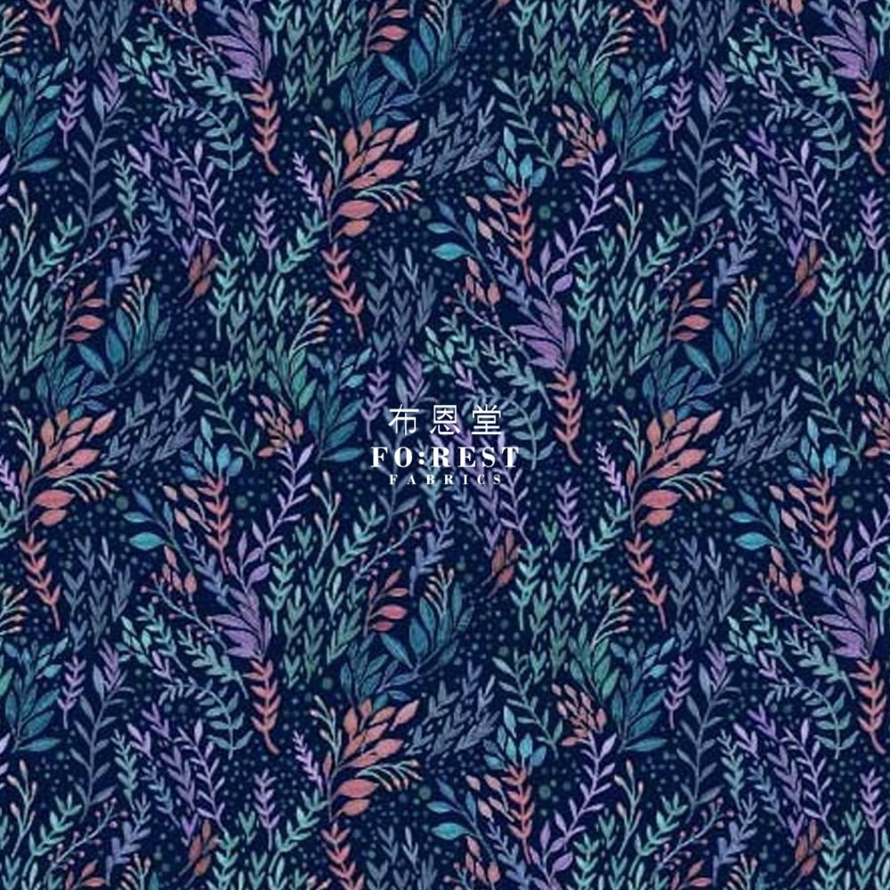 cotton - Petite Leaf fabric - FO:REST Fabric 布恩堂Liberty fabrictana lawnjapanese fabricykk zipper