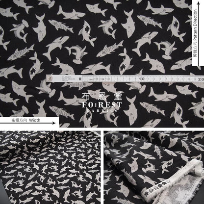 cotton - Pirate Tales fabric milky - FO:REST Fabric 布恩堂Liberty fabrictana lawnjapanese fabricykk zipper