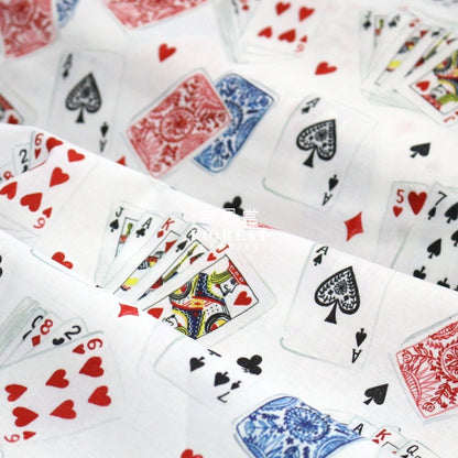 cotton - Playing card game fabric - FO:REST Fabric 布恩堂Liberty fabrictana lawnjapanese fabricykk zipper