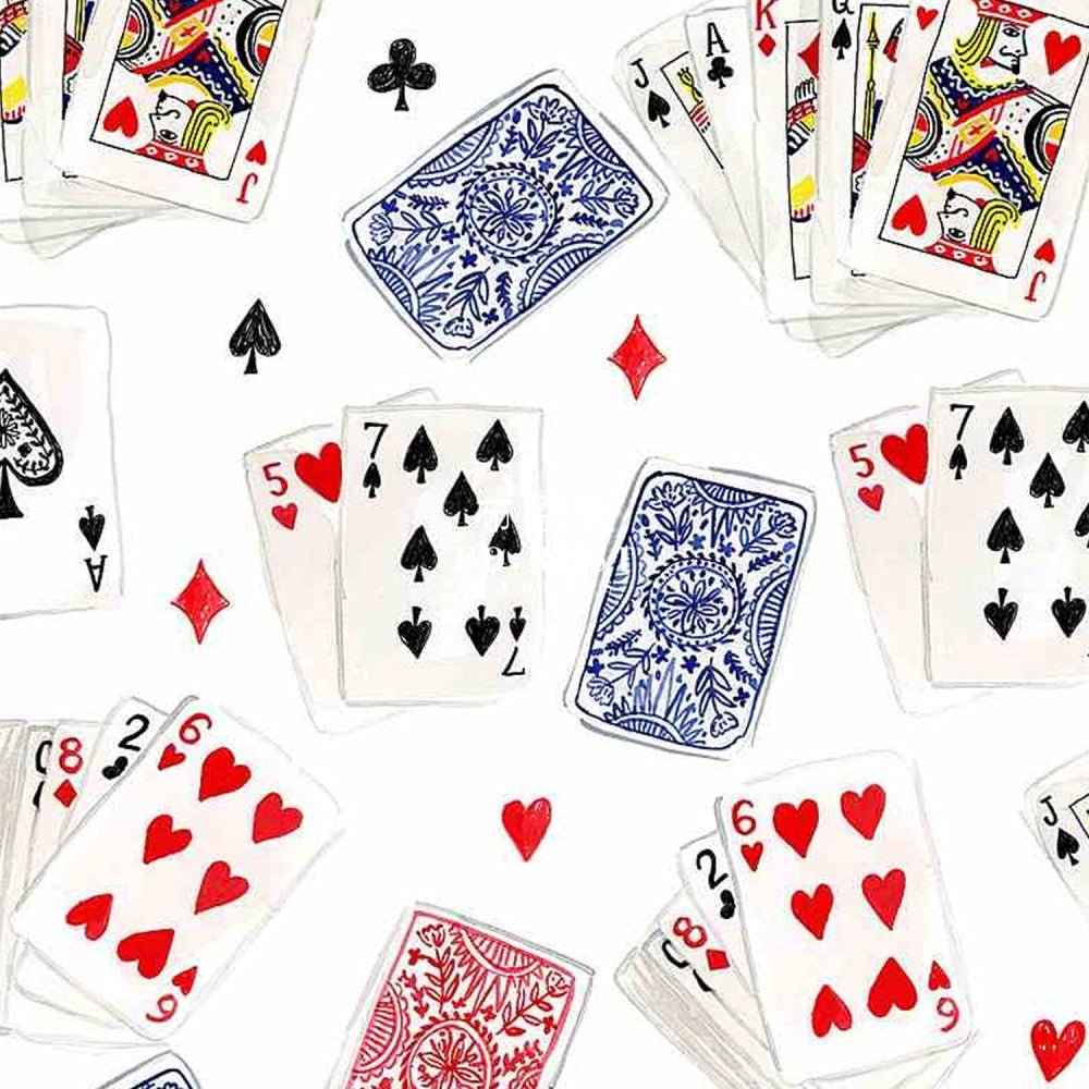 cotton - Playing card game fabric - FO:REST Fabric 布恩堂Liberty fabrictana lawnjapanese fabricykk zipper