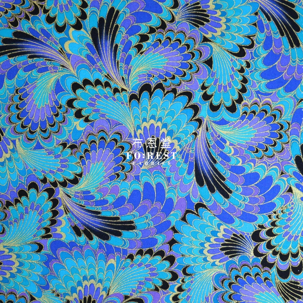 Cotton - Plume Fabric Peacock