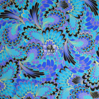 Cotton - Plume Fabric Peacock
