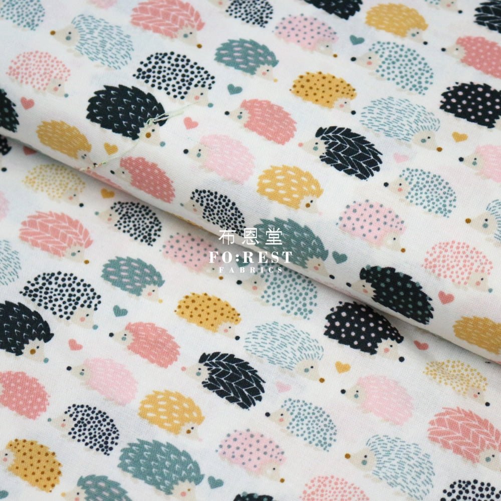 cotton - Prickles hedgehog fabric - FO:REST Fabric 布恩堂Liberty fabrictana lawnjapanese fabricykk zipper