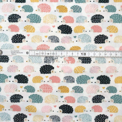 cotton - Prickles hedgehog fabric - FO:REST Fabric 布恩堂Liberty fabrictana lawnjapanese fabricykk zipper
