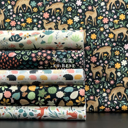 cotton - Prickles hedgehog fabric - FO:REST Fabric 布恩堂Liberty fabrictana lawnjapanese fabricykk zipper
