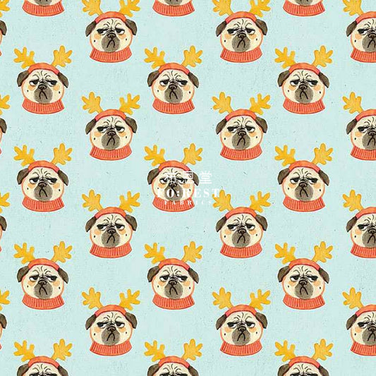 Cotton - Pug Fabric