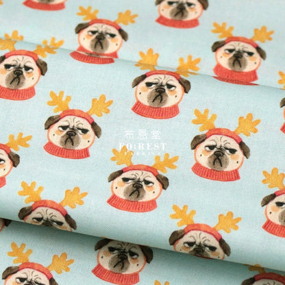 cotton - PUG PUG fabric - FO:REST Fabric 布恩堂Liberty fabrictana lawnjapanese fabricykk zipper