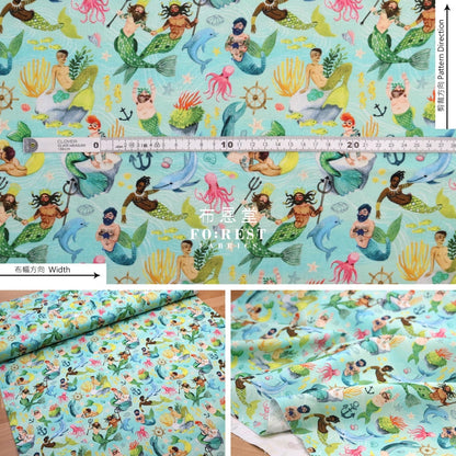 Cotton - Queen Of The Sea Fabric