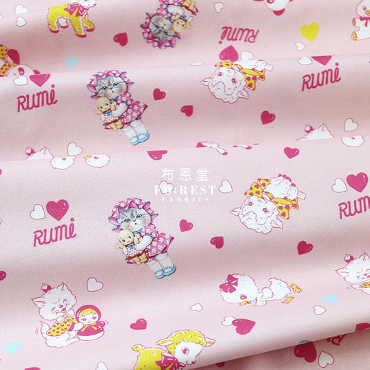Cotton - Rumi And The Old Doll Pink Fabric