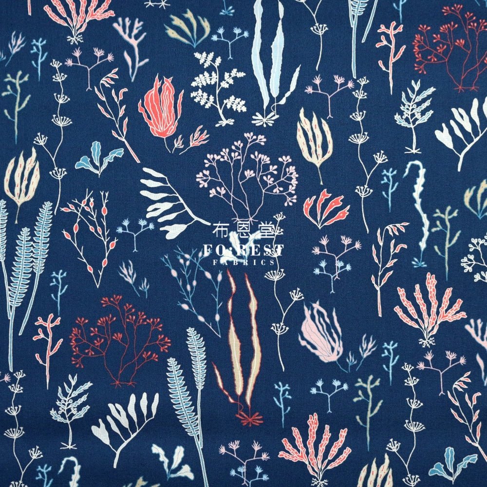 cotton - Sea Dream fabric - FO:REST Fabric 布恩堂Liberty fabrictana lawnjapanese fabricykk zipper