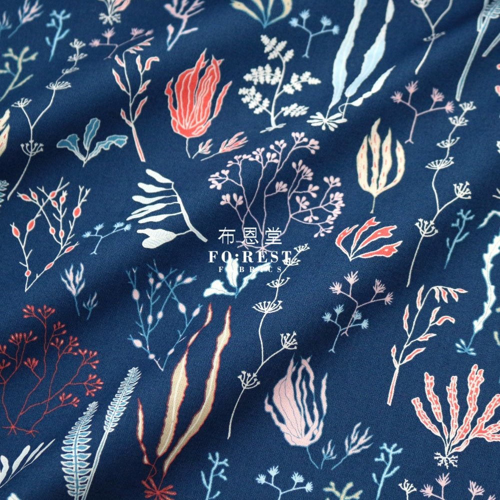 cotton - Sea Dream fabric - FO:REST Fabric 布恩堂Liberty fabrictana lawnjapanese fabricykk zipper