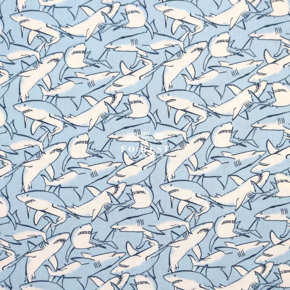 Cotton - Shark Infested Waters Fabric