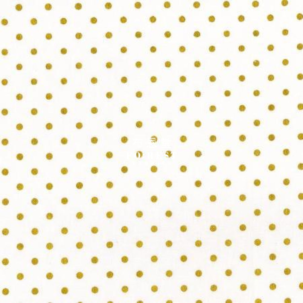 Cotton - Shiny Circle Dot Fabric Cream