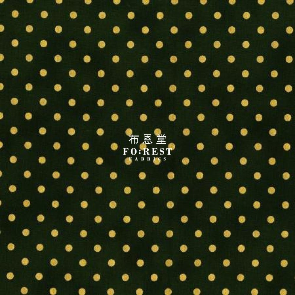 cotton - Shiny Circle Dot fabric - FO:REST Fabric 布恩堂Liberty fabrictana lawnjapanese fabricykk zipper