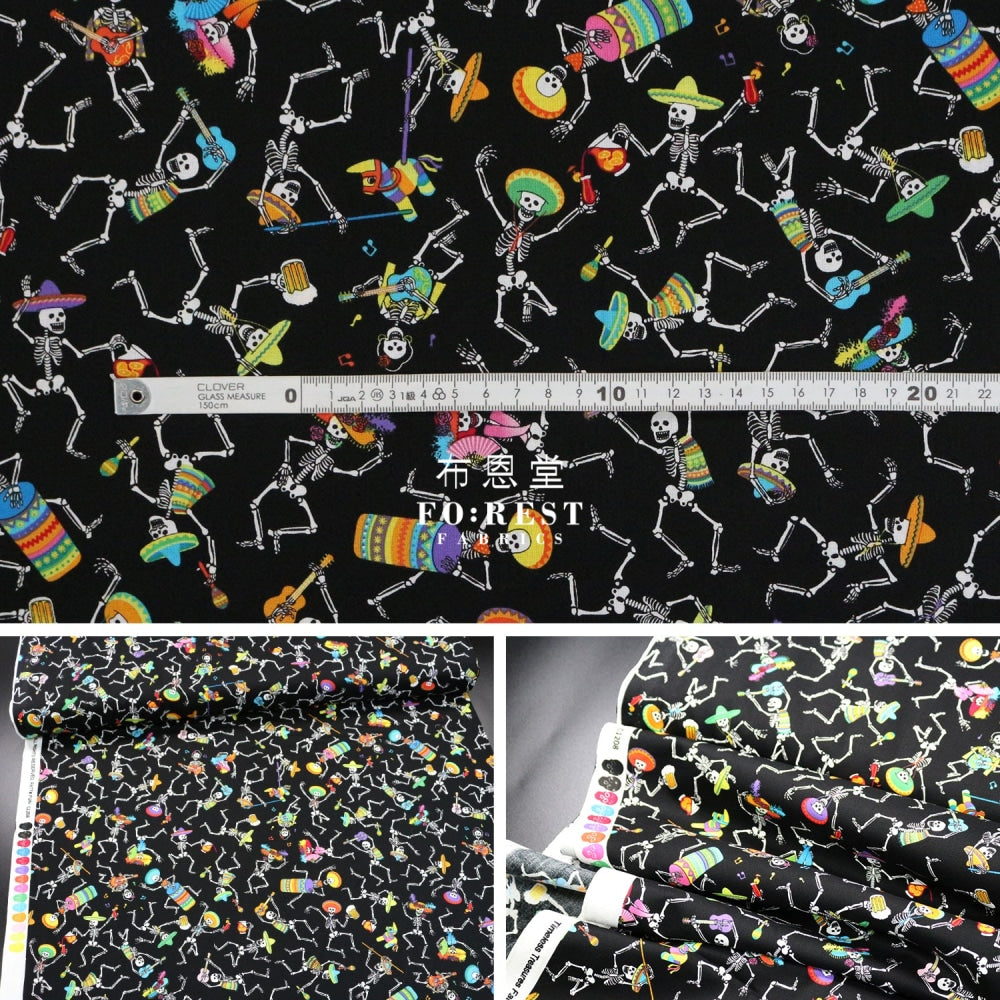 Cotton - Skeletons Party Fabric