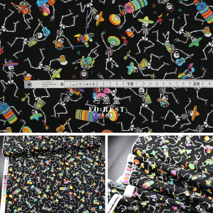 Cotton - Skeletons Party Fabric