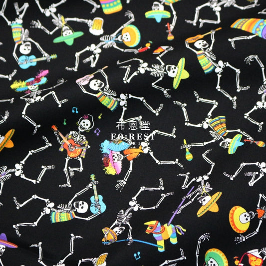 Cotton - Skeletons Party Fabric