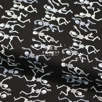 cotton - Skeletons Stripe Fun fabric - FO:REST Fabric 布恩堂Liberty fabrictana lawnjapanese fabricykk zipper