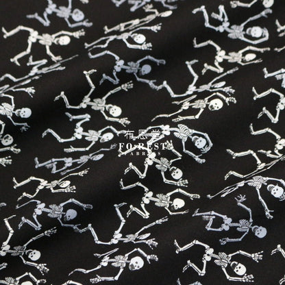 cotton - Skeletons Stripe Fun fabric - FO:REST Fabric 布恩堂Liberty fabrictana lawnjapanese fabricykk zipper